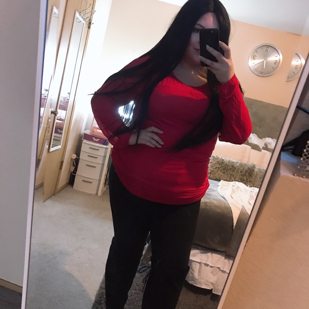 Plus size red top size 3x
